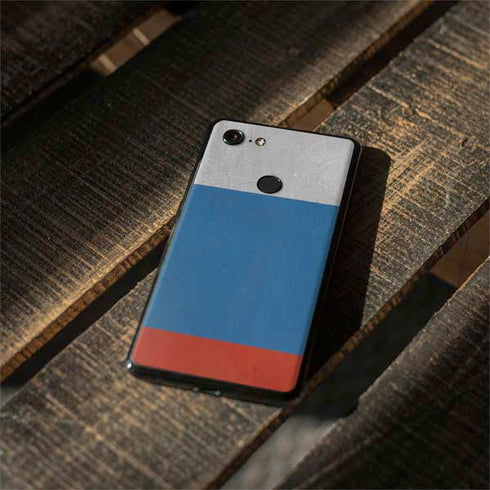 Russian Flag Distressed Google Pixel 3 Skin